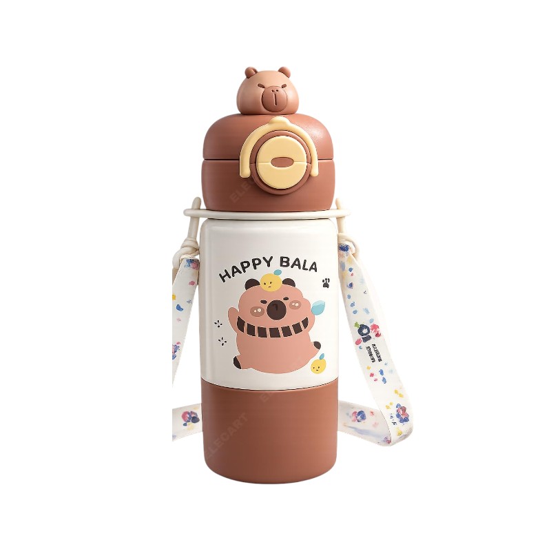 Παιδικό παγούρι-θερμός - 480ml - 413418 - Brown