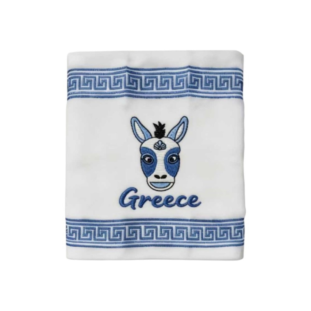 Πετσέτα ποτηρόπανο Souvenir με κέντημα - Σετ 12pcs - Greece - 416389