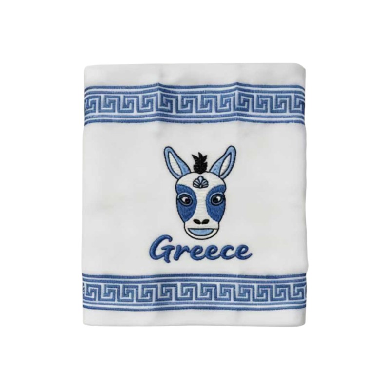 Πετσέτα ποτηρόπανο Souvenir με κέντημα - Σετ 12pcs - Greece - 416389