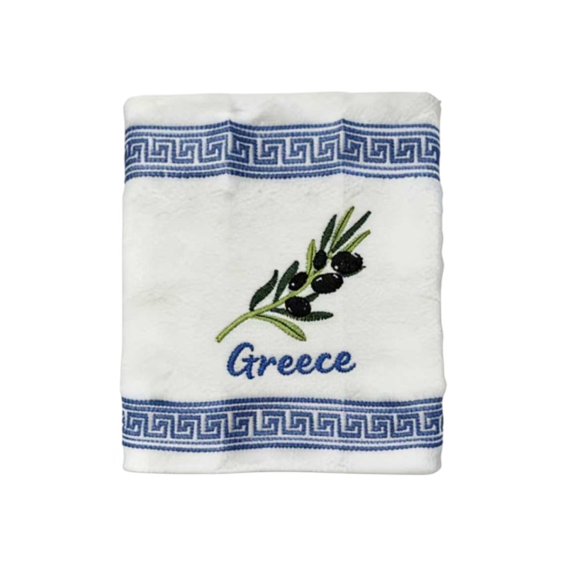 Πετσέτα ποτηρόπανο Souvenir με κέντημα - Σετ 12pcs - Greece - 416396