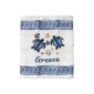 Πετσέτα ποτηρόπανο Souvenir με κέντημα - Σετ 12pcs - Greece - 416433