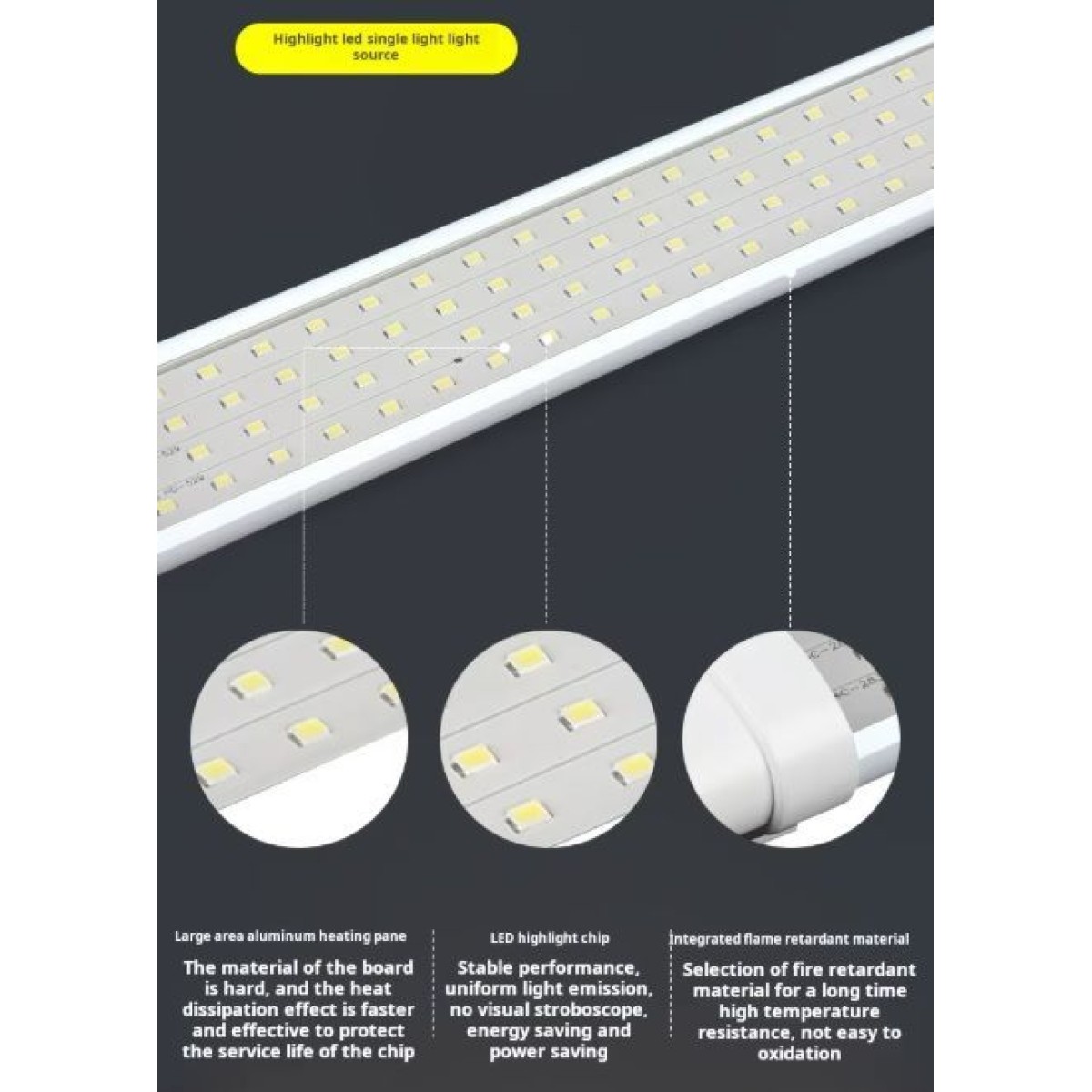 Μπάρα φωτισμού LED - Tube - 18W - 60cm - 6500K - A2-2 - 431880