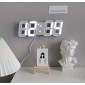 Ψηφιακό ρολόι - Ξυπνητήρι - 6609 - 466097 - White
