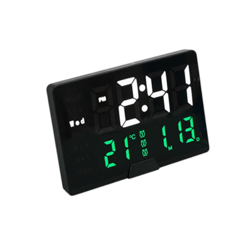 Ψηφιακό ρολόι - Ξυπνητήρι - 6627 - 466271 - Black