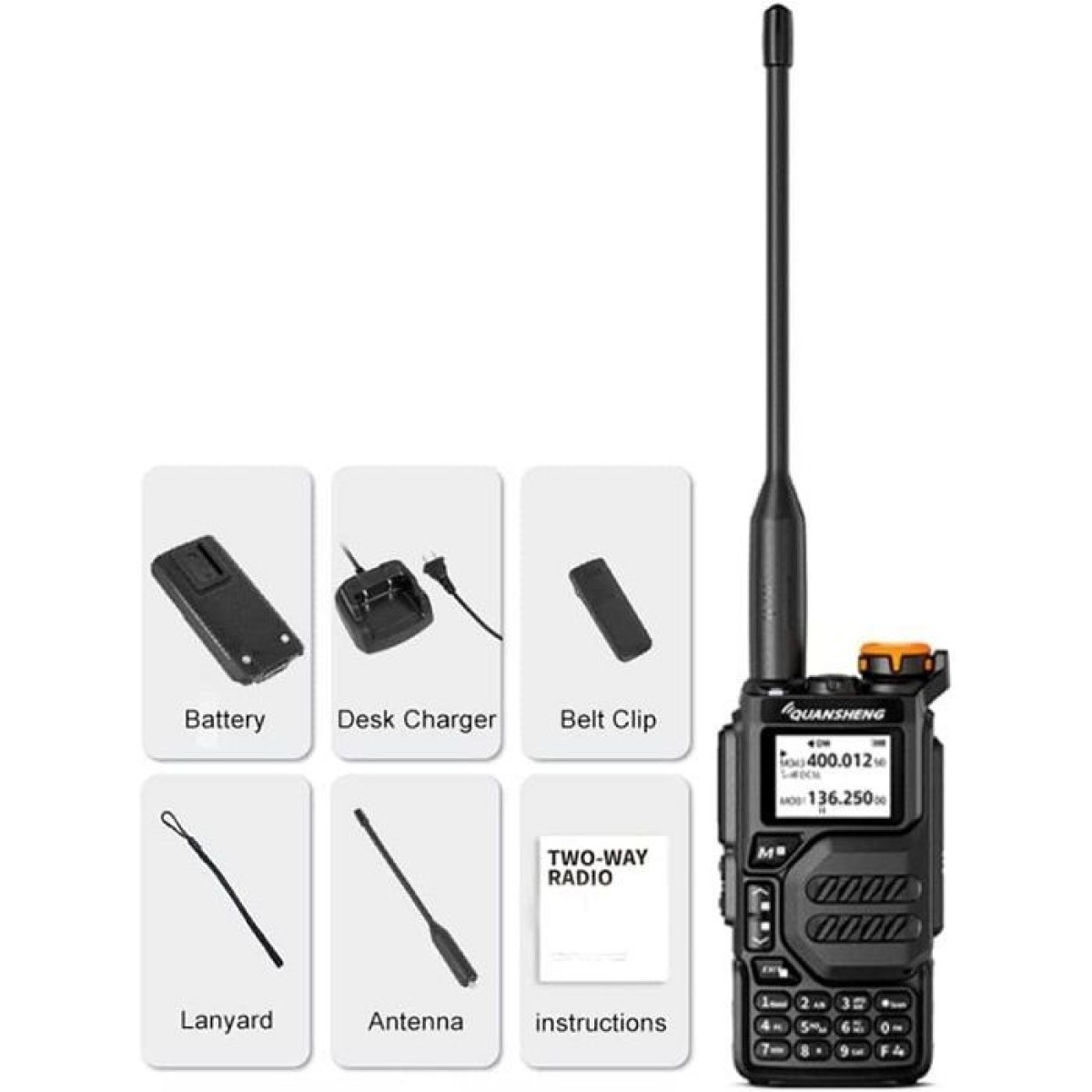 Φορητός πομποδέκτης UHF/VHF - UVK5 - Quansheng - 512153