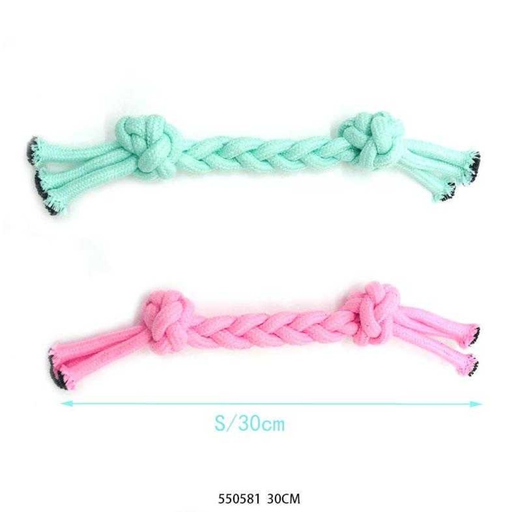 Παιχνίδι σκύλου σχοινί με κόμπους - 30cm - 12pcs - 550581