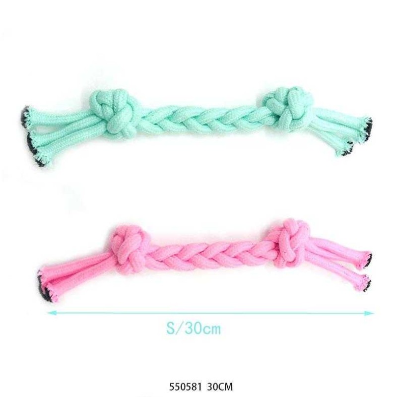 Παιχνίδι σκύλου σχοινί με κόμπους - 30cm - 12pcs - 550581