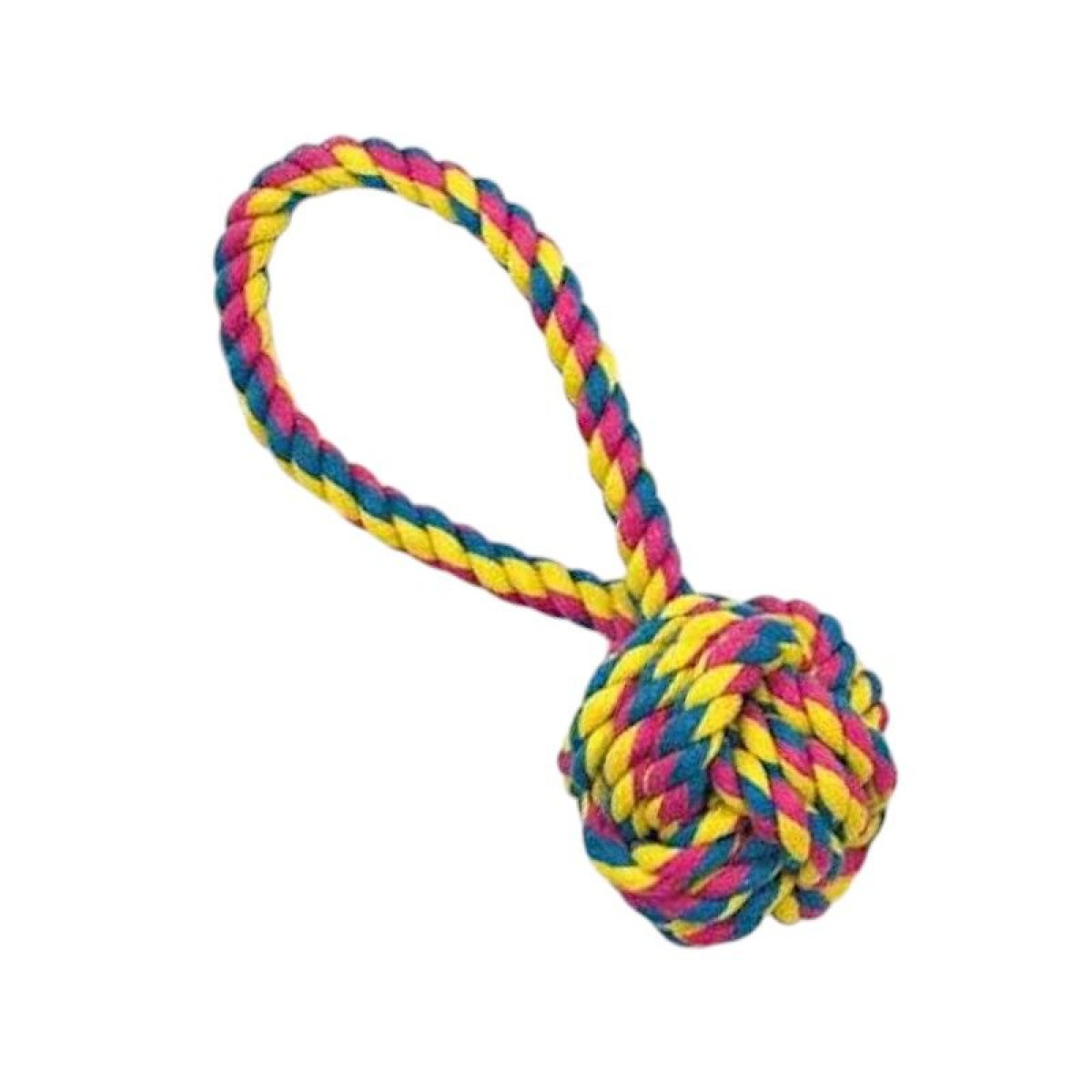 Παιχνίδι σκύλου σχοινί με μπάλα - 20cm - 550629