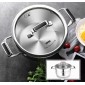 Κατσαρόλα ανοξείδωτη με καπάκι - 3.6L - CS002-B20 - DSP - 560317