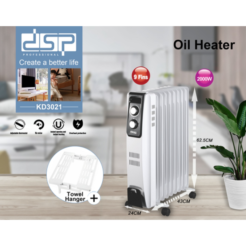Ηλεκτρικό καλοριφέρ λαδιού - KD3021 - DSP - 562397