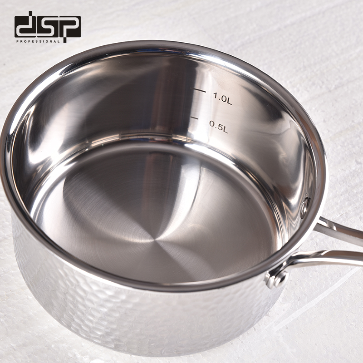 Γαλατιέρα ανοξείδωτη με καπάκι - 1.5L - CS001-A16 - DSP - 562496