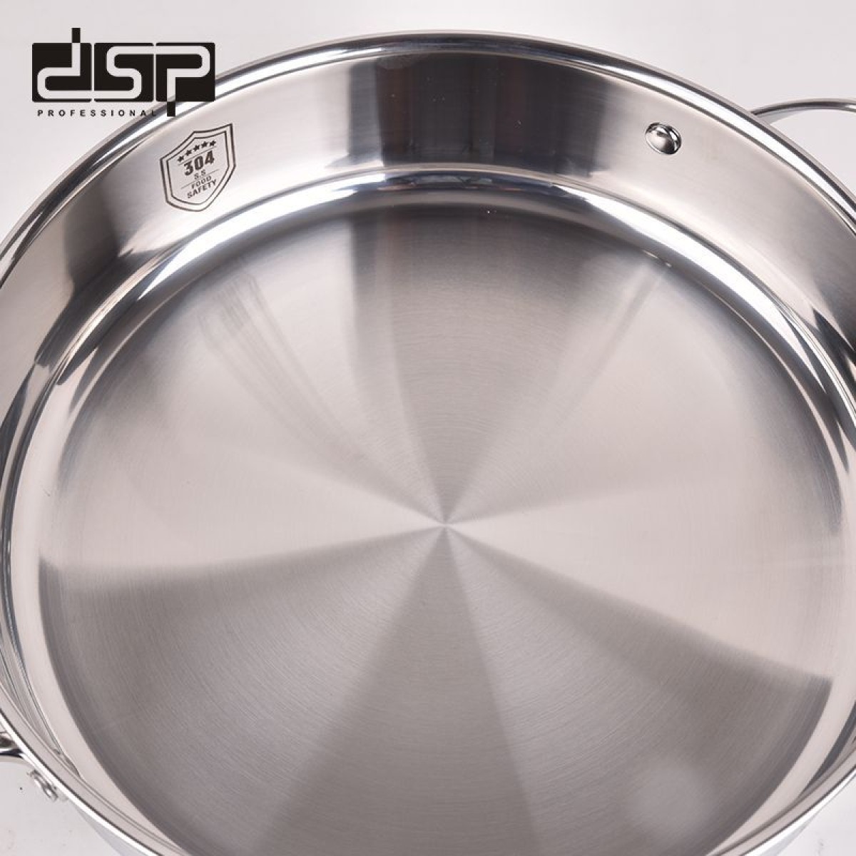 Τηγάνι ανοξείδωτο με καπάκι - 2.7L - CS001-C24 - DSP - 562519