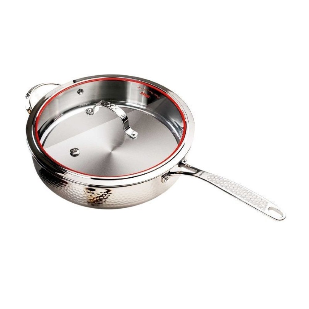 Τηγάνι ανοξείδωτο με καπάκι - 2.7L - CS001-C24 - DSP - 562519