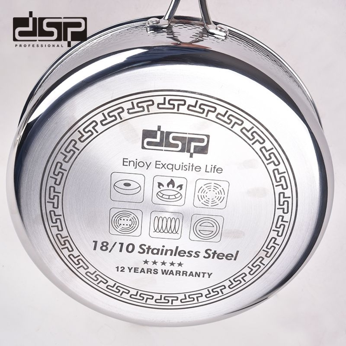 Τηγάνι ανοξείδωτο με καπάκι - 2.7L - CS001-C24 - DSP - 562519