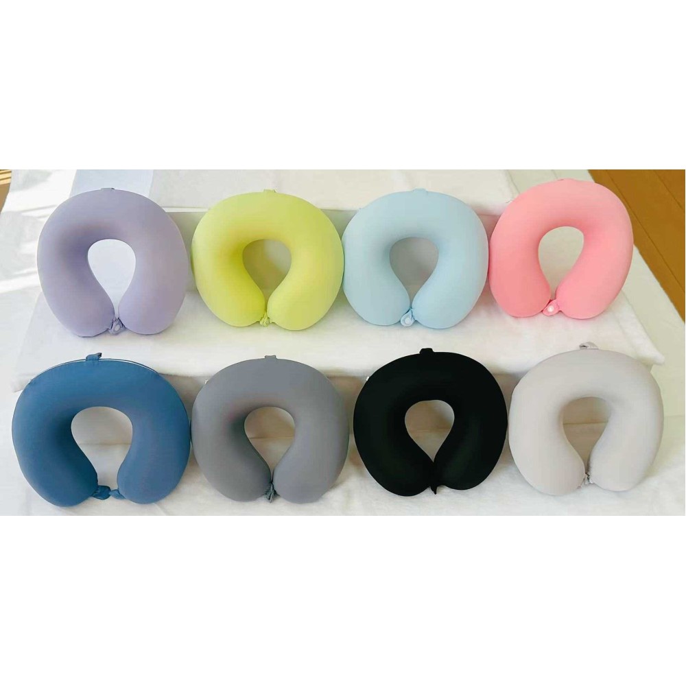 Μαξιλάρι αυχένα ταξιδίου - Memory Foam - 571223 - Pink