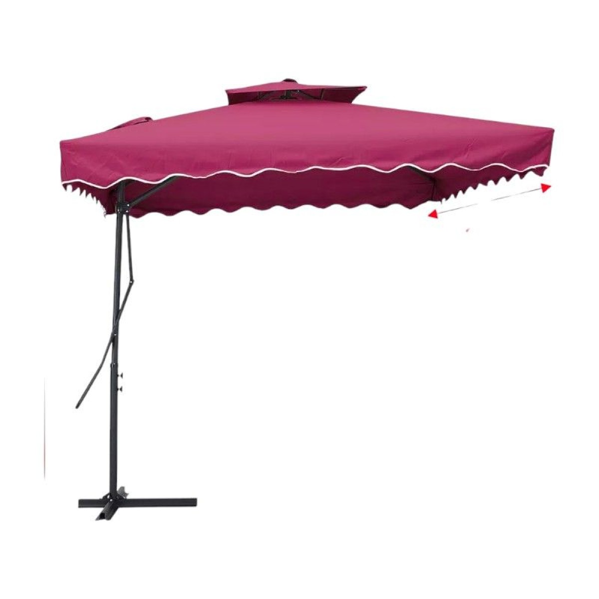 Ομπρέλα κήπου κρεμαστή - YB3099 - 585359 - Fuchsia
