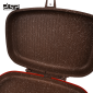 Διπλό αντικολλητικό τηγάνι Grill - CA007-F40-Brown - DSP - 610537