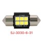 Λαμπτήρας LED - 3030-6-31 - Canbus - 2pcs - 674094