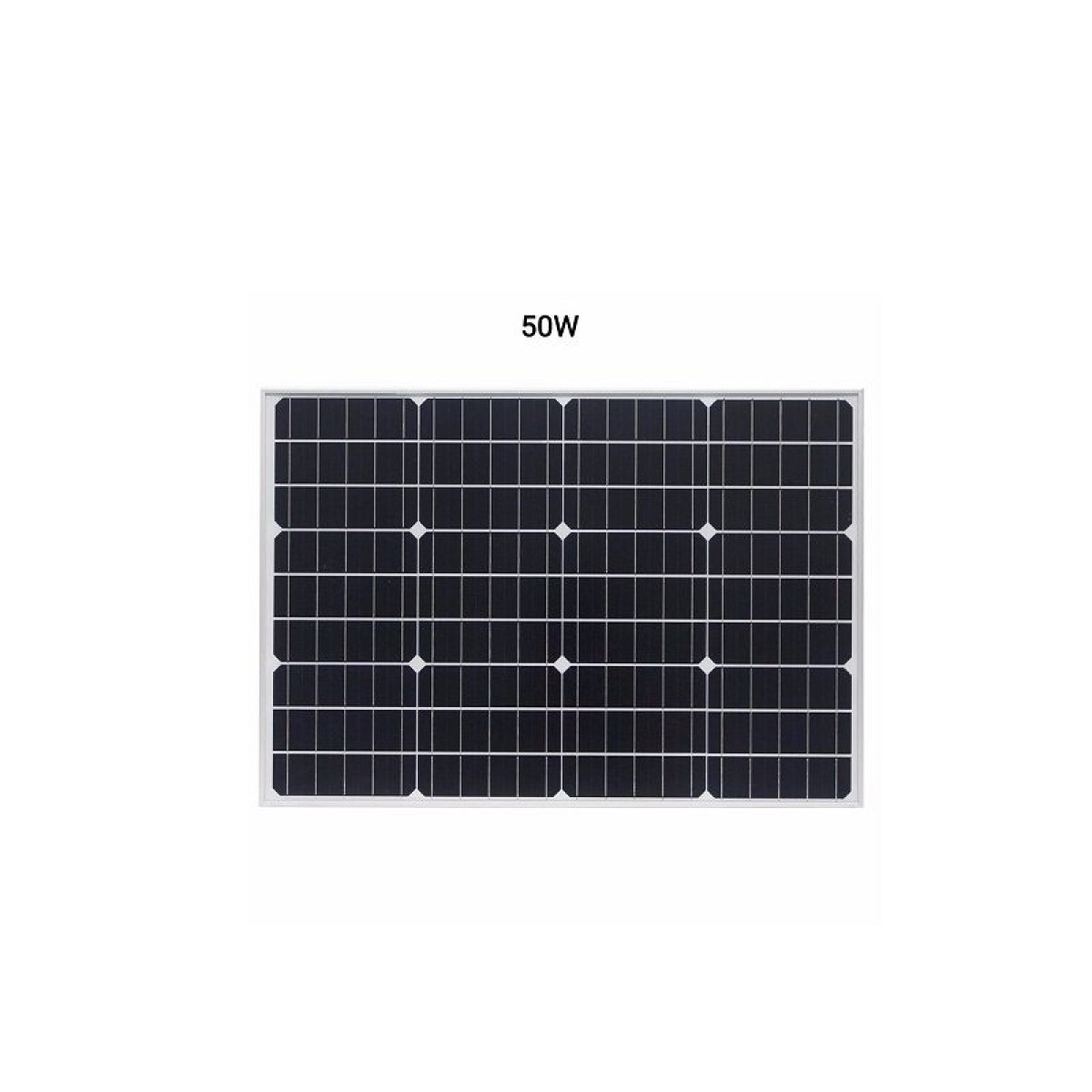 Μονοκρυσταλλικό ηλιακό πάνελ - Solar Panel - 50W - 676128