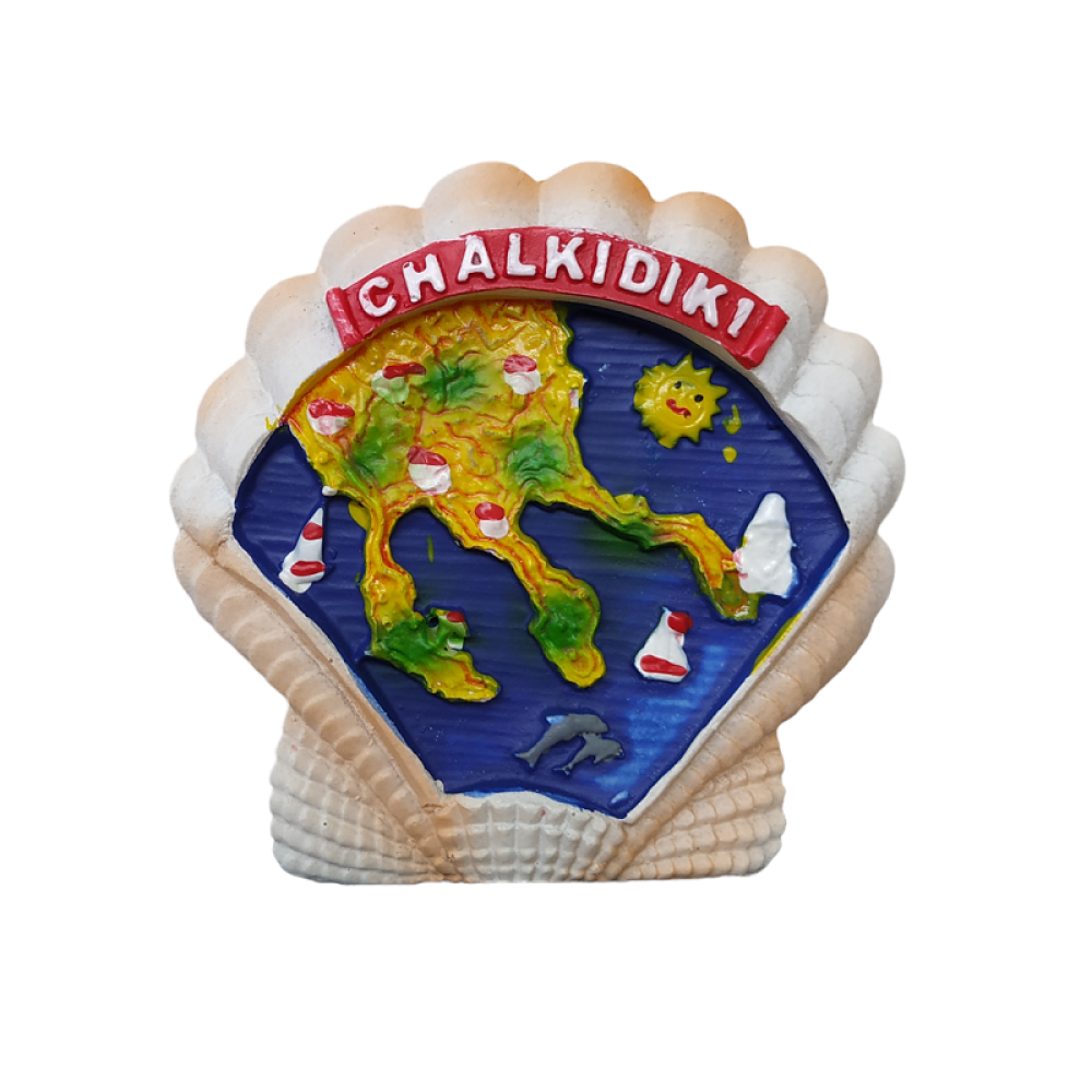 Tουριστικό μαγνητάκι Souvenir - Σετ 12pcs - Resin Magnet - Chalkidiki - 678074