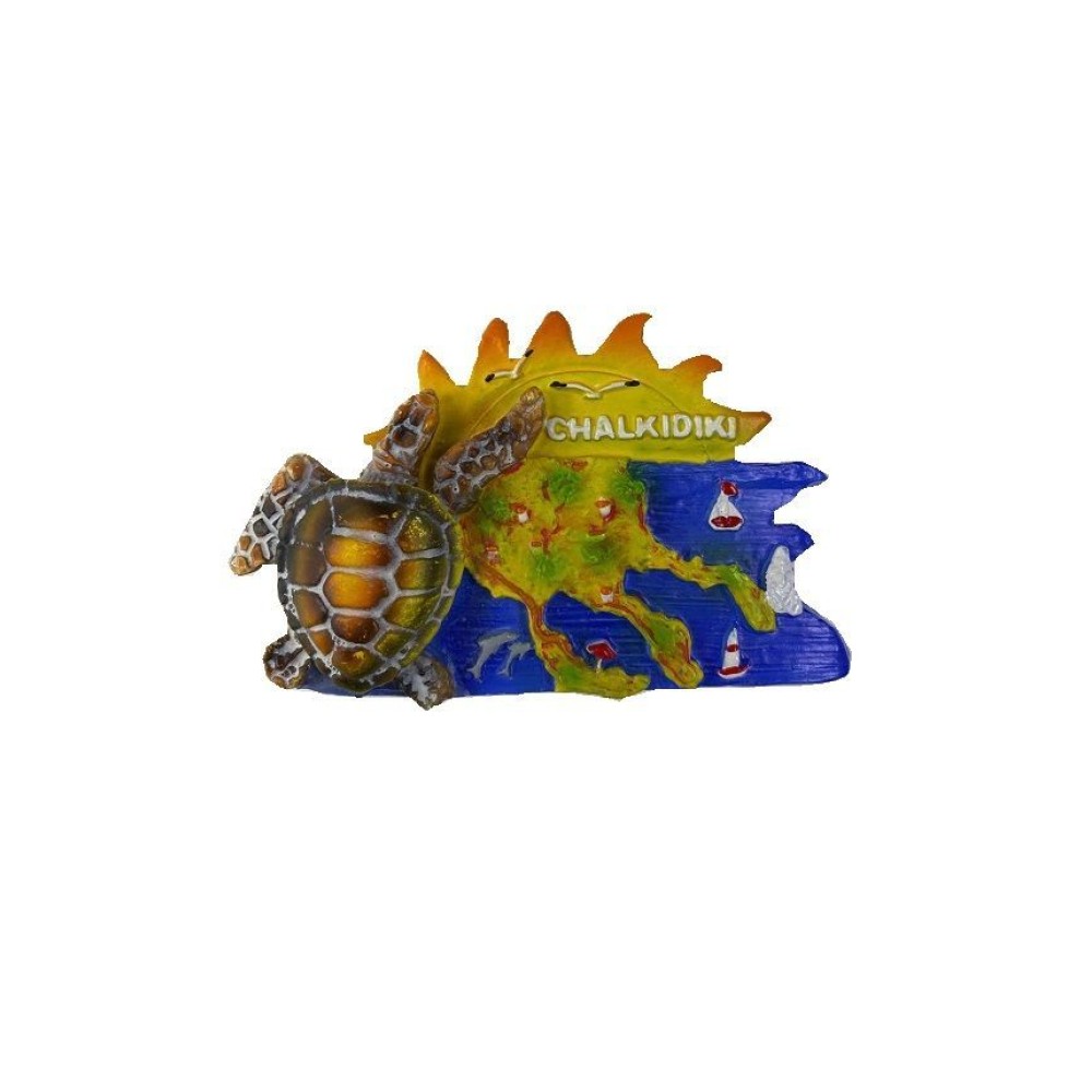 Tουριστικό μαγνητάκι Souvenir – Σετ 12pcs - Resin Magnet - Chalkidiki - 678080