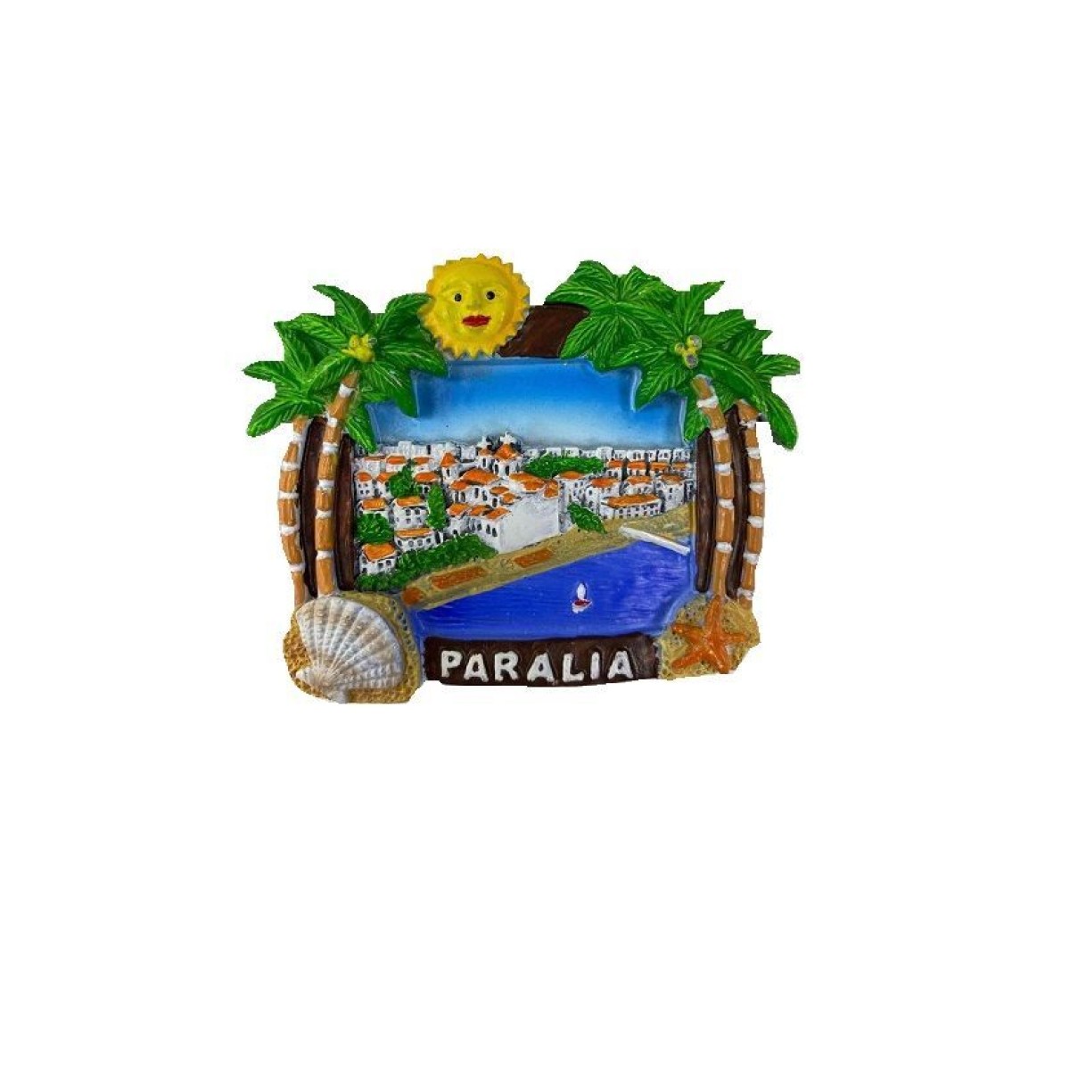 Tουριστικό μαγνητάκι Souvenir - Σετ 12pcs - Paralia - 678112