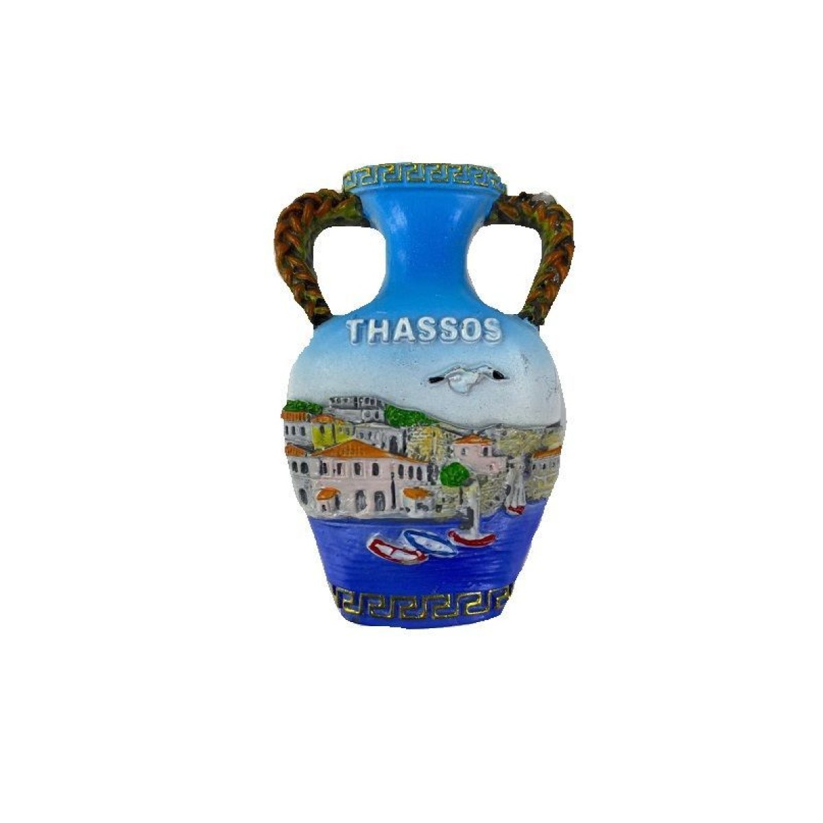 Tουριστικό μαγνητάκι Souvenir - Σετ 12pcs - Resin Magnet - Thassos - 678121