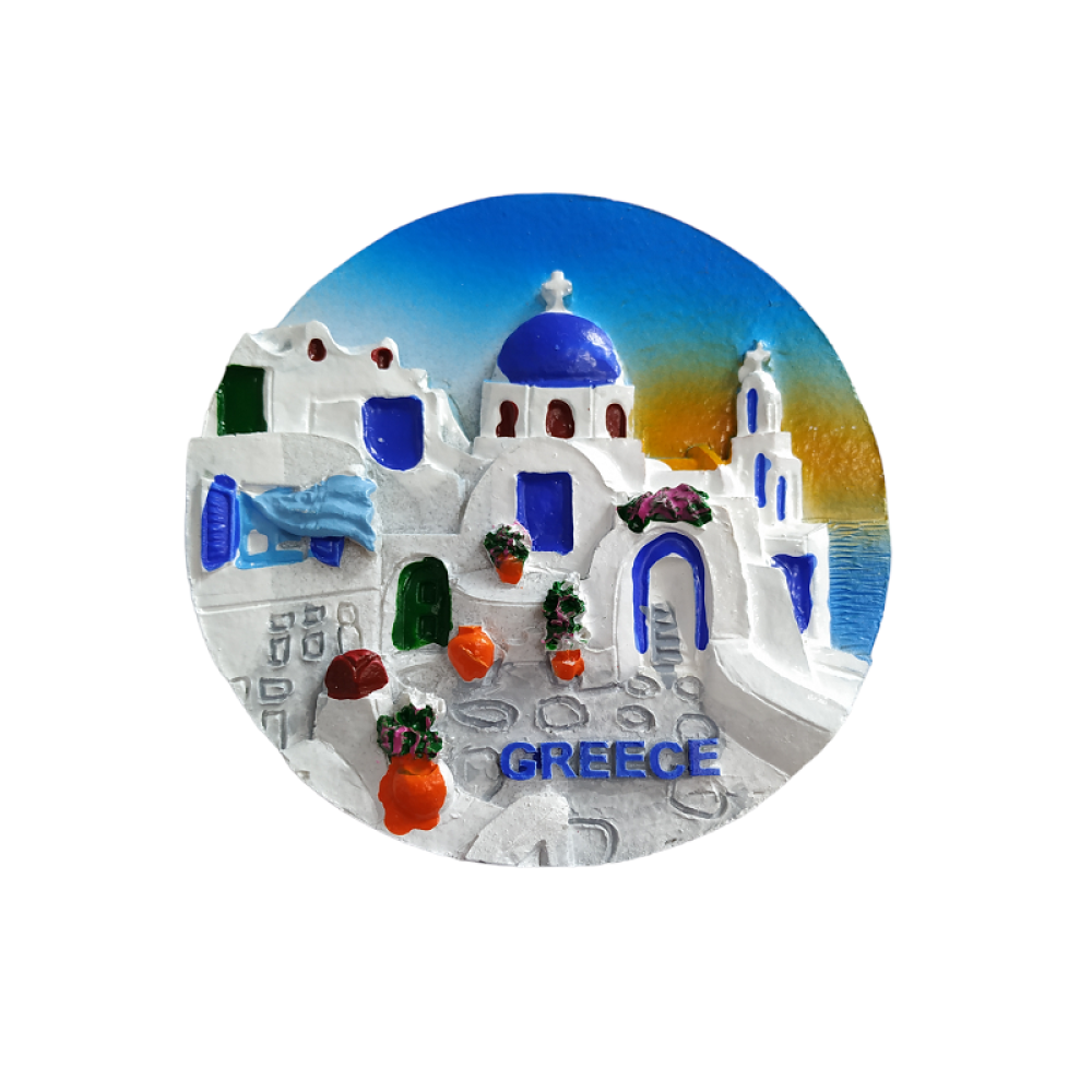 Tουριστικό μαγνητάκι Souvenir - Σετ 12pcs - Resin Magnet - Greece - 678234