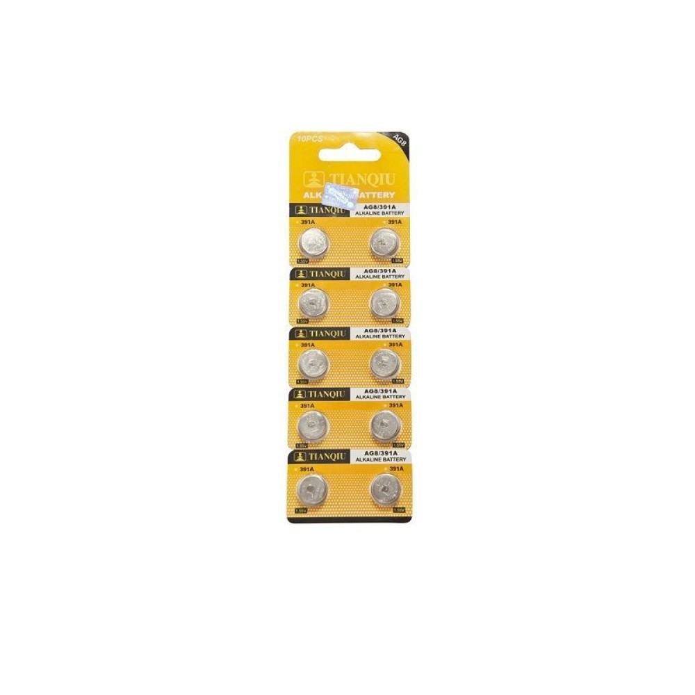 Αλκαλικές μπαταρίες - AG8/391A - 1.5V - 10pcs - 681088