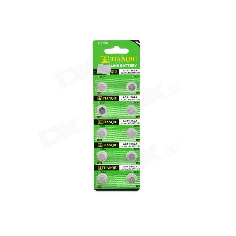 Αλκαλικές μπαταρίες - AG11/362A - 1.55V - 10pcs - 681118
