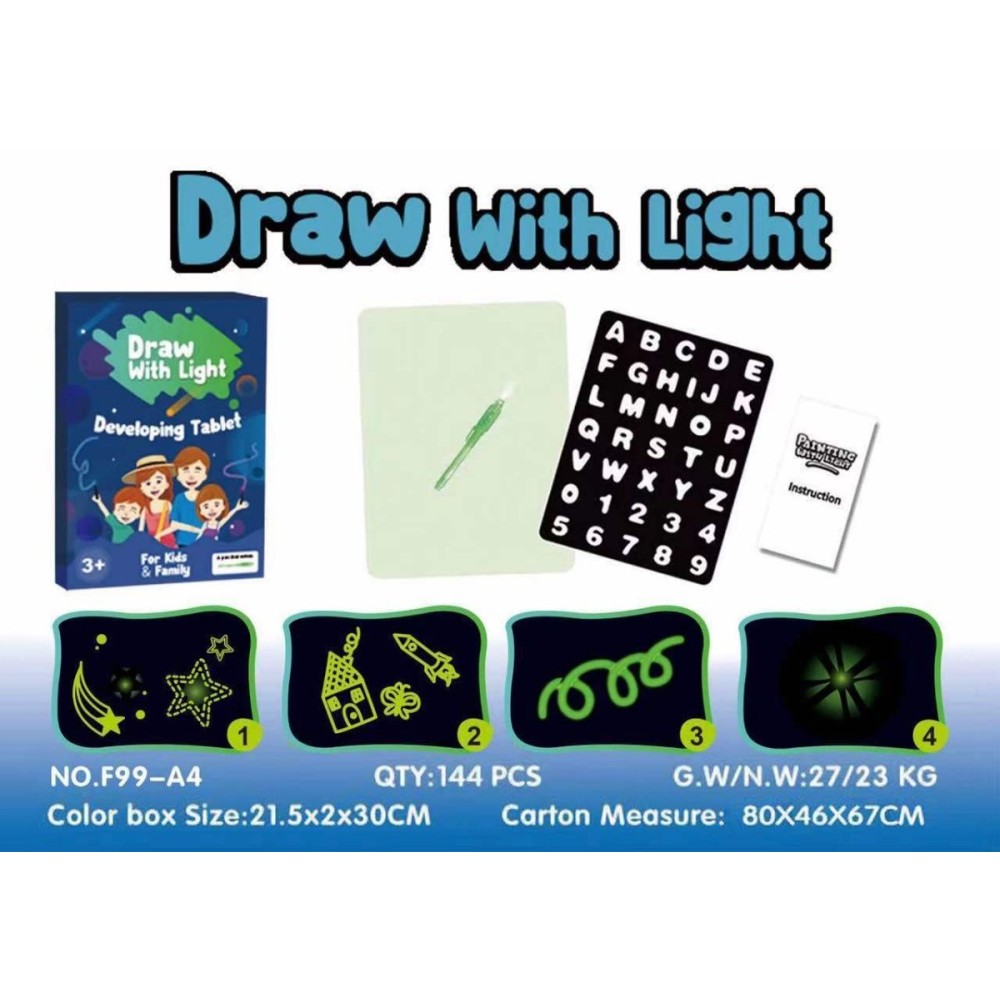 Παιδικός μαγικός πίνακας ζωγραφικής - Draw with Light - 742364