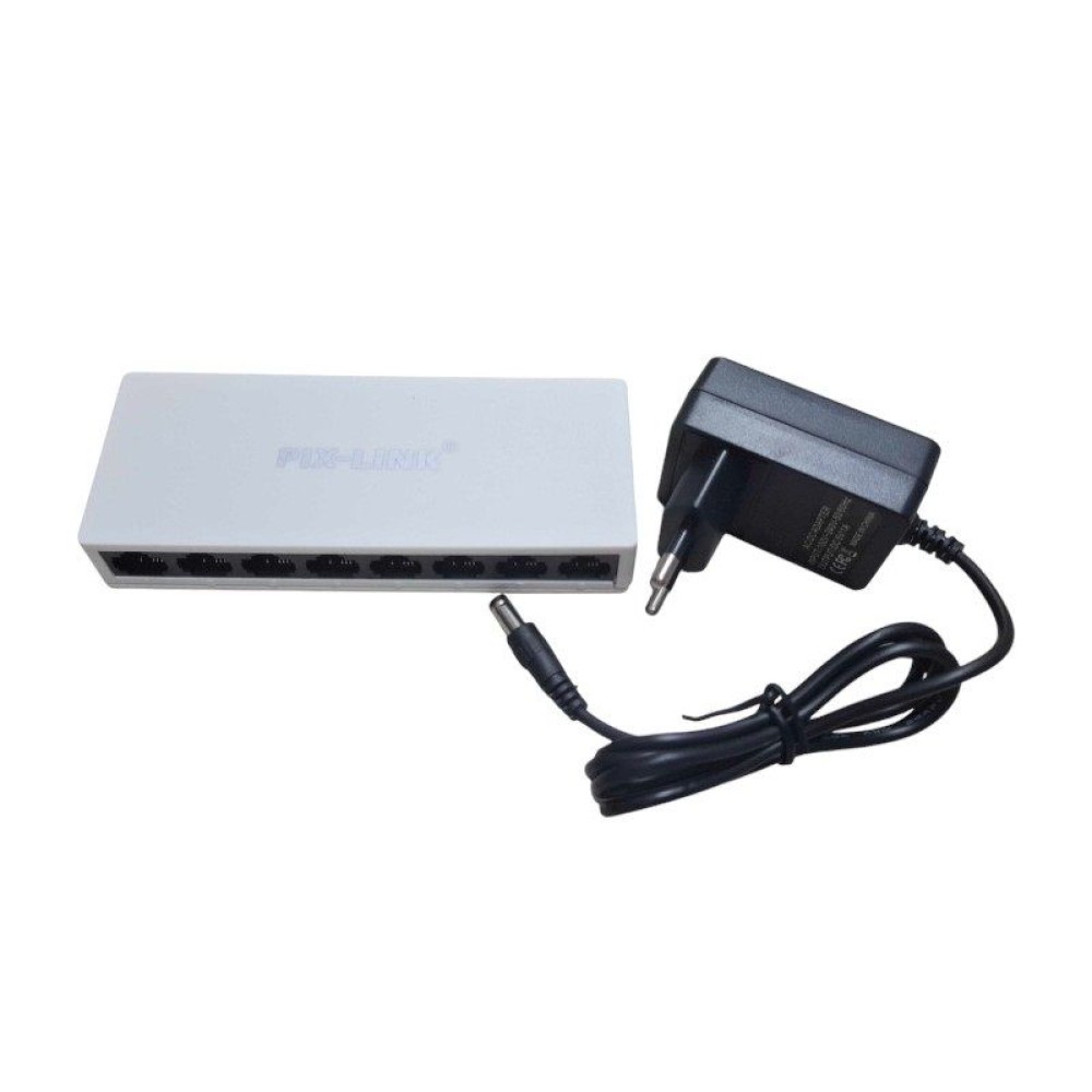 Switch με 8 θύρες Ethernet - SW08S-8 - PIX-LINK - 812037