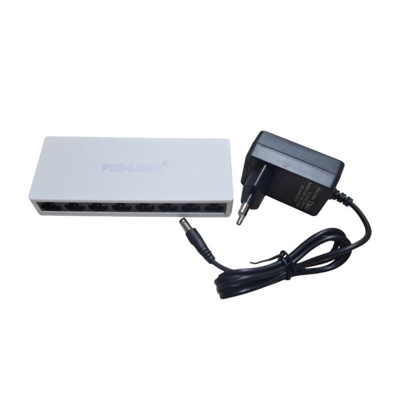 Switch με 8 θύρες Ethernet - SW08S-8 - PIX-LINK - 812037