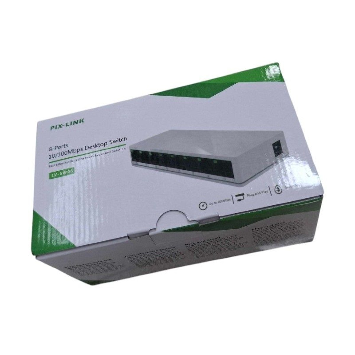 Switch με 8 θύρες Ethernet - SW08S-8 - PIX-LINK - 812037