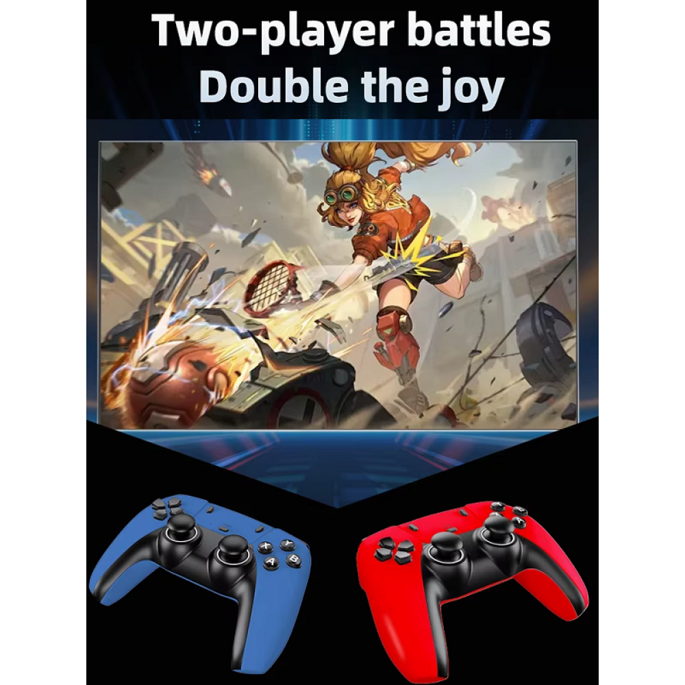 Φορητή κονσόλα παιχνιδιών Stick & Android TV Box με 2 χειριστήρια - G1 - 812938