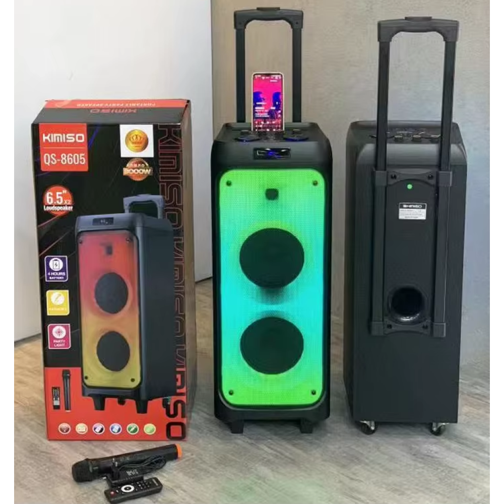 Φορητό ηχείο subwoofer με μικρόφωνο Karaoke - QS-8605 - 813157