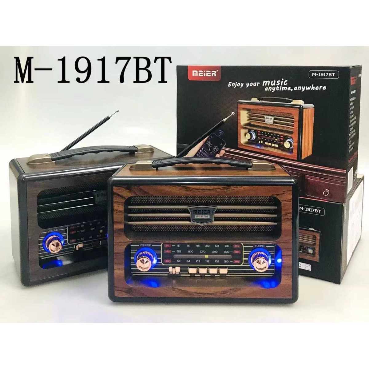 Επαναφορτιζόμενο ραδιόφωνο Retro - RX-6061BT - 830036