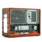 Επαναφορτιζόμενο ραδιόφωνο Retro - ΕK105 - 830128 - Brown