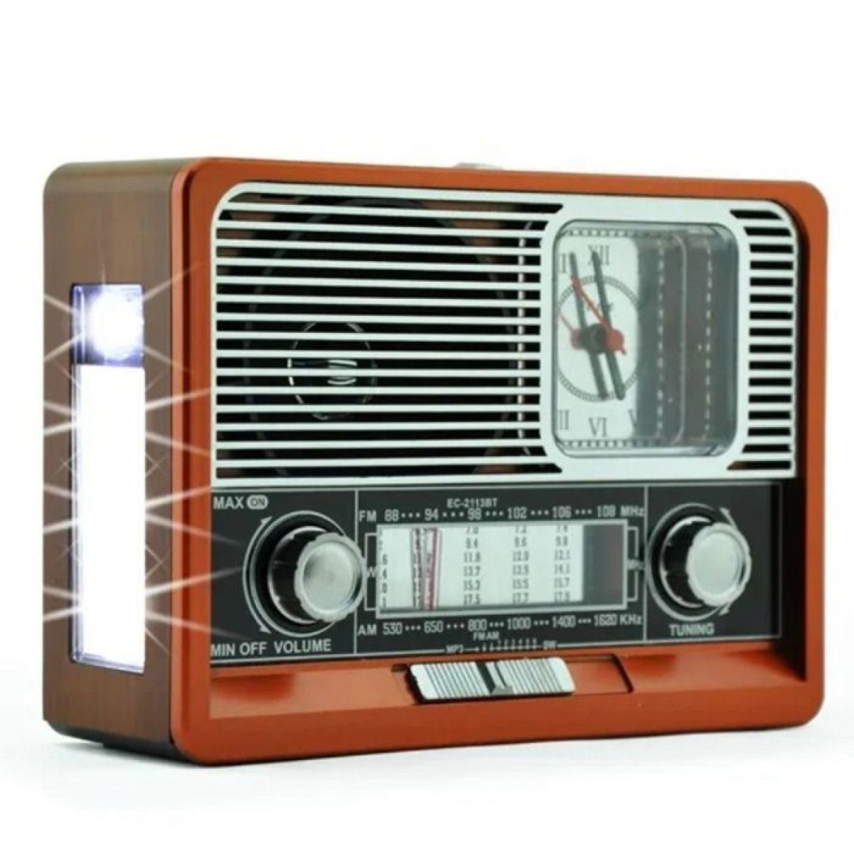 Επαναφορτιζόμενο ραδιόφωνο Retro - ΕK105 - 830128 - Red