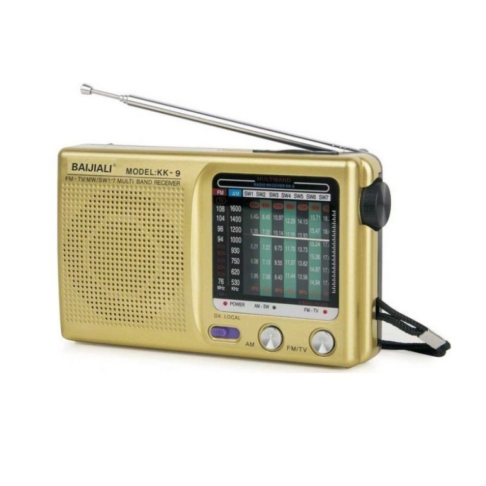 Φορητό ραδιόφωνο μπαταρίας - KK9 - 837096 - Gold
