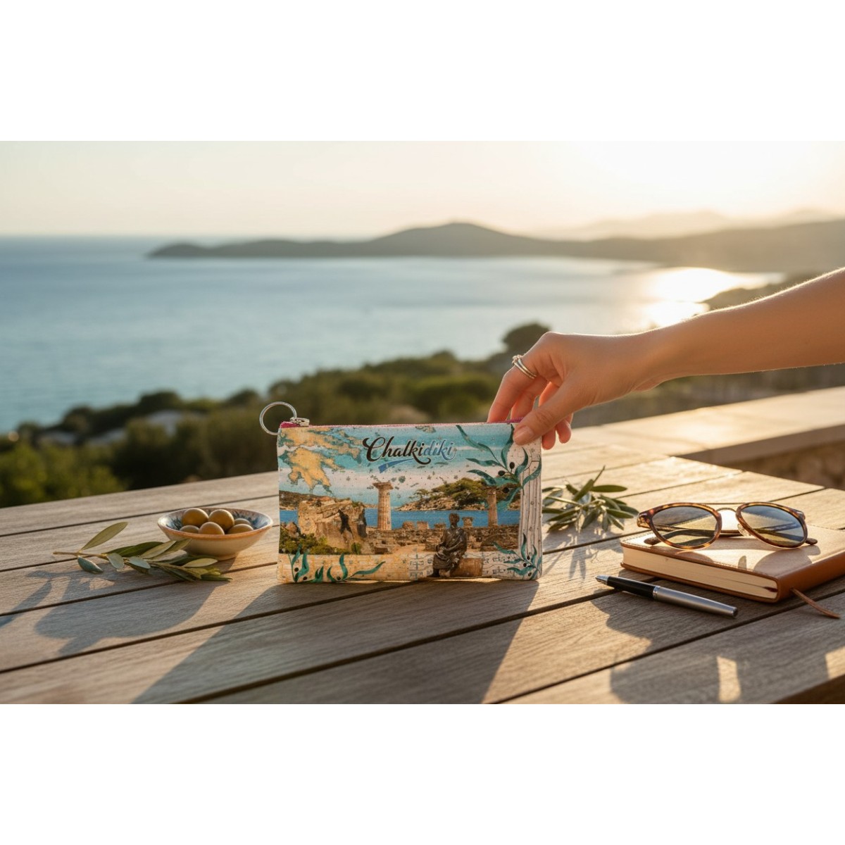 Πορτοφόλι Souvenir μπρελόκ - Σετ 10pcs - PVC - Chalkidiki - 16*10cm - 871703