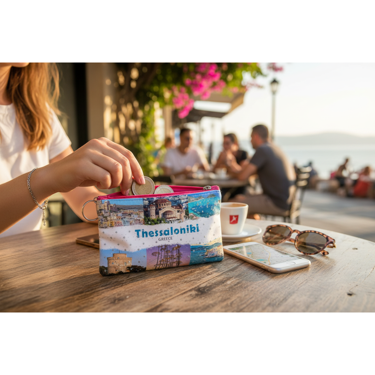 Πορτοφόλι Souvenir μπρελόκ - Σετ 10pcs - PVC - Thessaloniki - 16*10cm - 871705