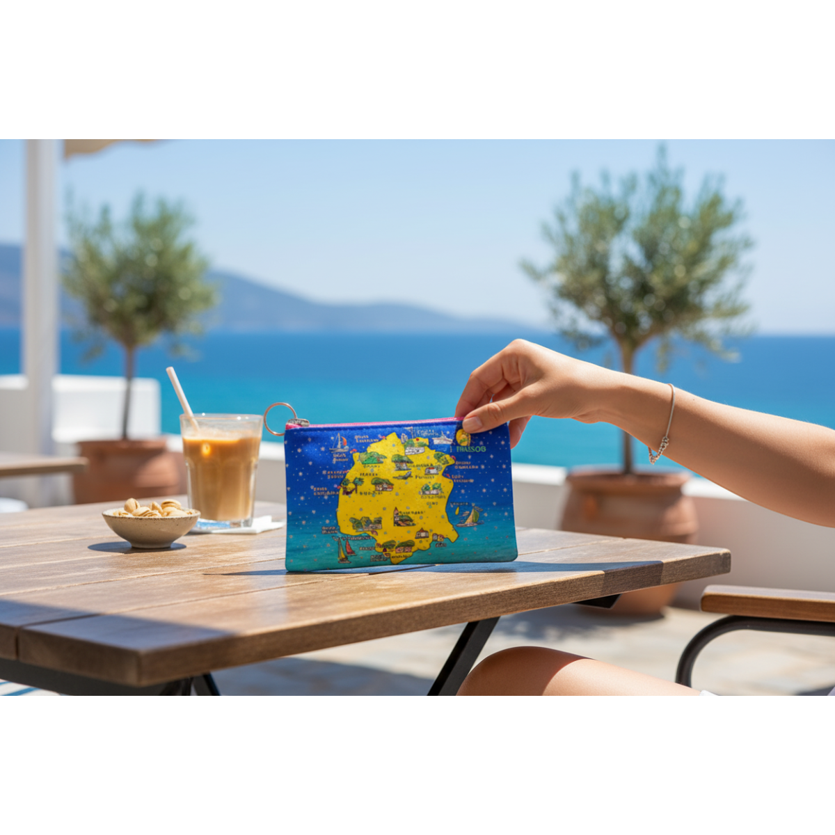Πορτοφόλι Souvenir μπρελόκ - Σετ 10pcs - PVC - Thassos - 16*10cm - 871714