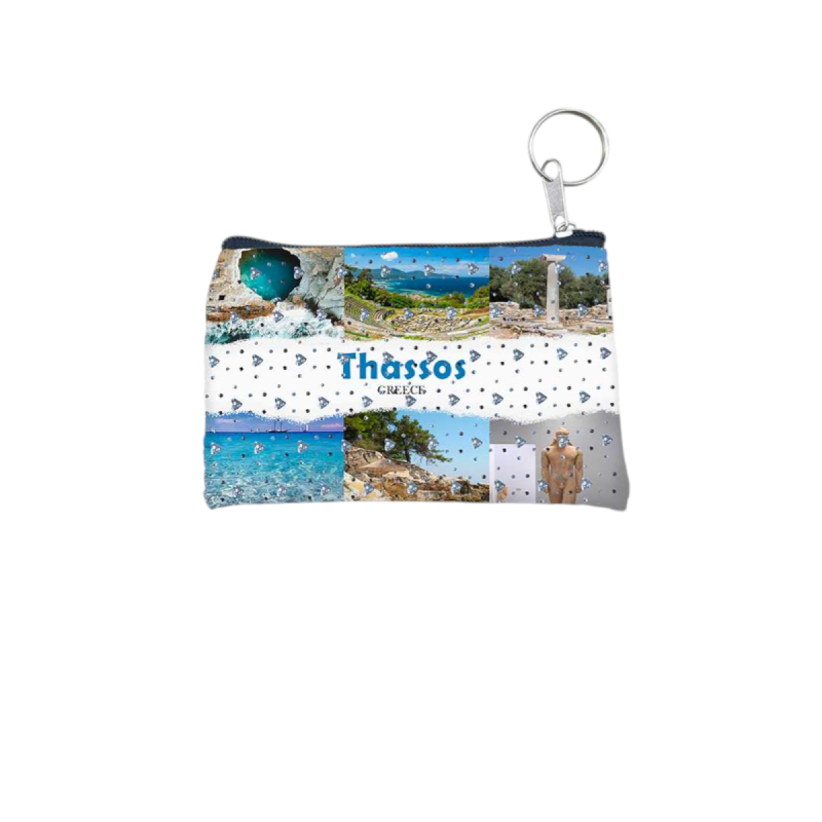 Πορτοφόλι Souvenir μπρελόκ - Σετ 10pcs - PVC - Thassos - 11*7cm - 871733