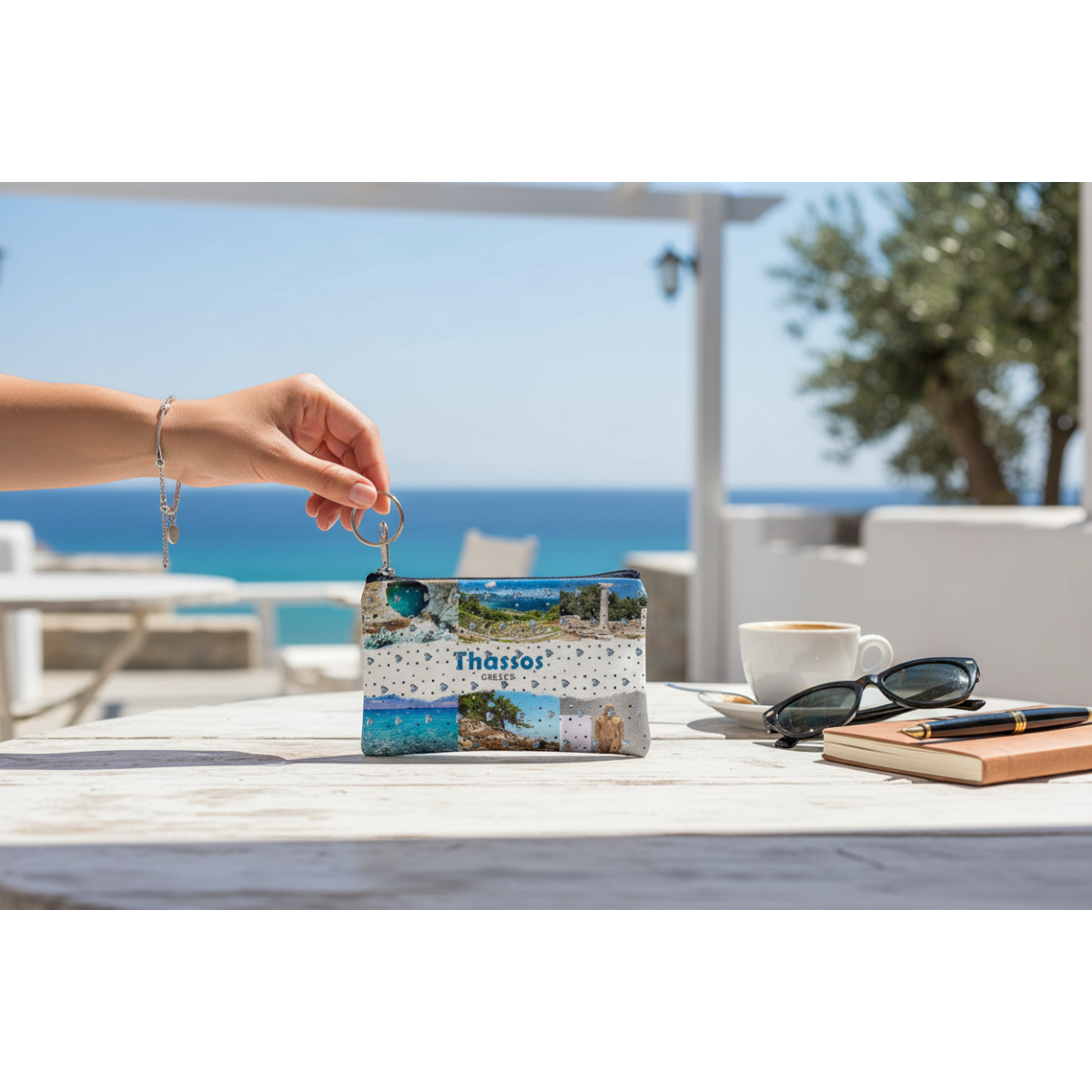 Πορτοφόλι Souvenir μπρελόκ - Σετ 10pcs - PVC - Thassos - 11*7cm - 871733