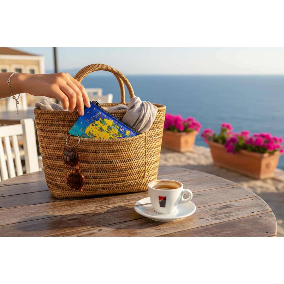 Πορτοφόλι Souvenir μπρελόκ - Σετ 10pcs - PVC - Thassos - 11*7cm - 871734