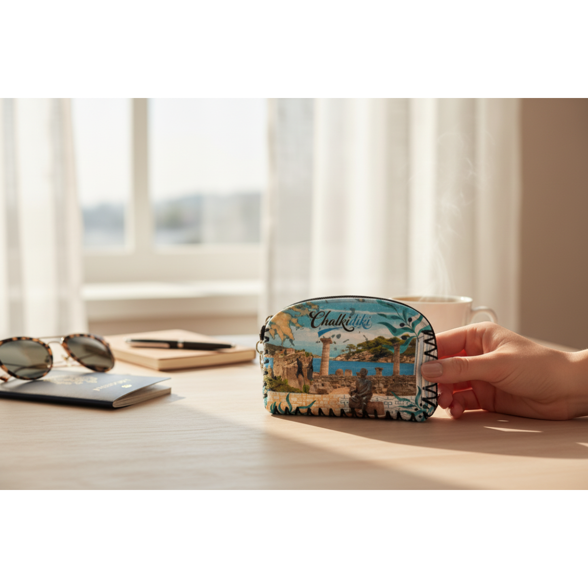 Πορτοφόλι Souvenir μπρελόκ - Σετ 10pcs - PVC - Chalkidiki - 14*9cm - 871743