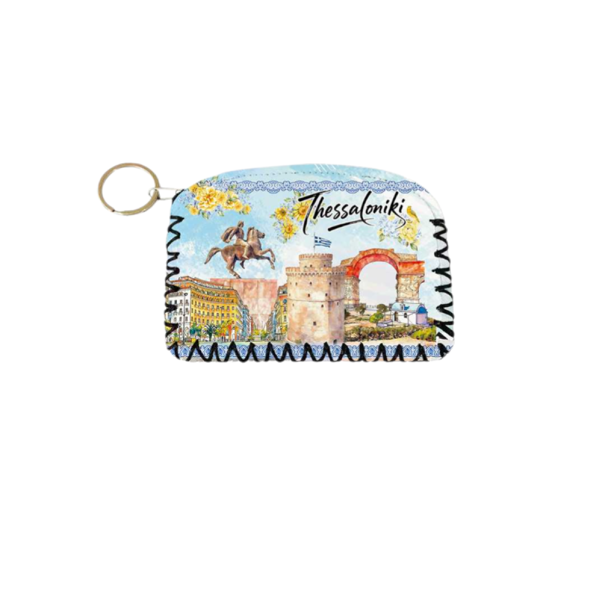 Πορτοφόλι Souvenir μπρελόκ - Σετ 10pcs - PVC - Thessaloniki - 14*9cm - 871747
