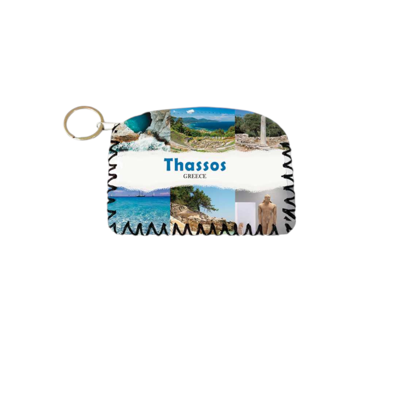 Πορτοφόλι Souvenir μπρελόκ - Σετ 10pcs - PVC - Thassos - 14*9cm - 871753