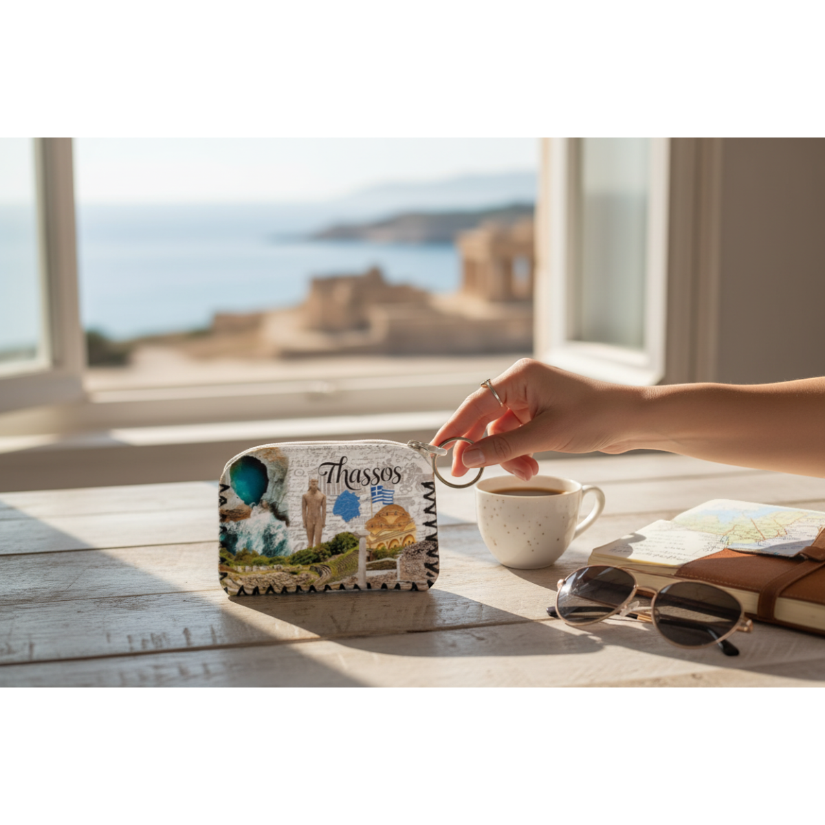 Πορτοφόλι Souvenir μπρελόκ - Σετ 10pcs - PVC - Thassos - 14*9cm - 871755
